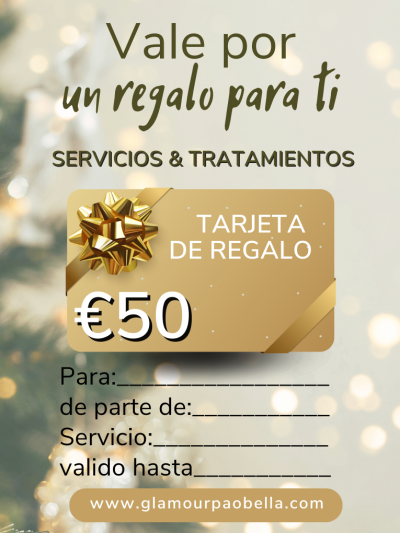 Tarjeta Regalo GlamourPaoBella €50